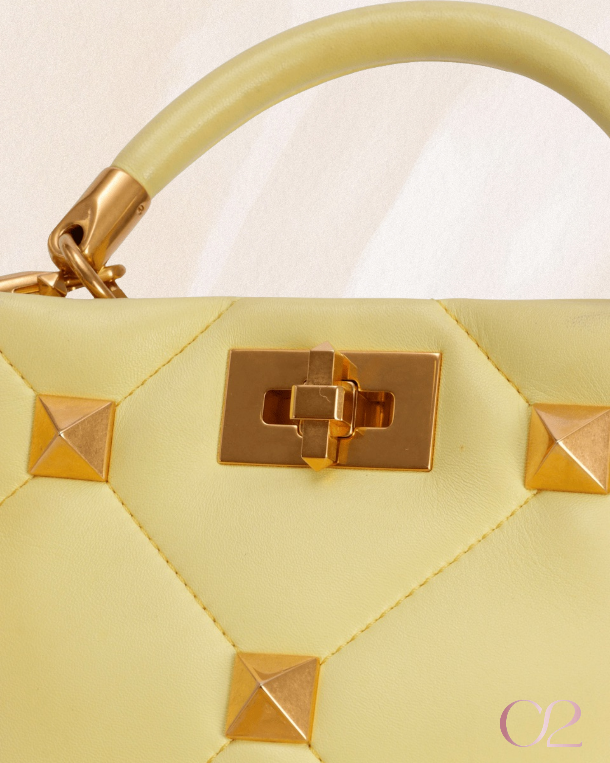 Valentino - ROMAN STUD TOP HANDLE BAG