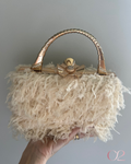 Clutch Plumas | Off-white