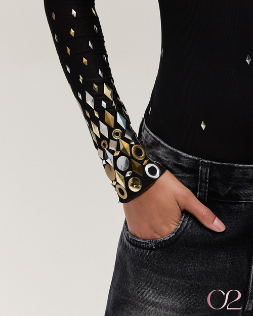 Blusa Tule Bordada