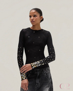 Blusa Tule Bordada