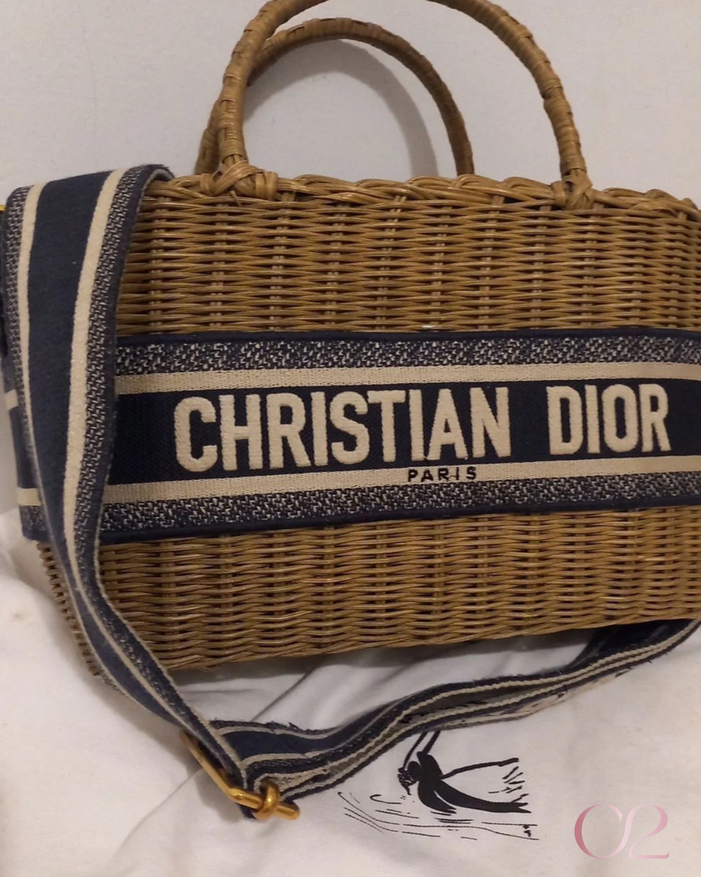 Bolsa Dior Palha & Jacquard