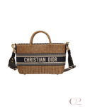 Bolsa Dior Palha & Jacquard