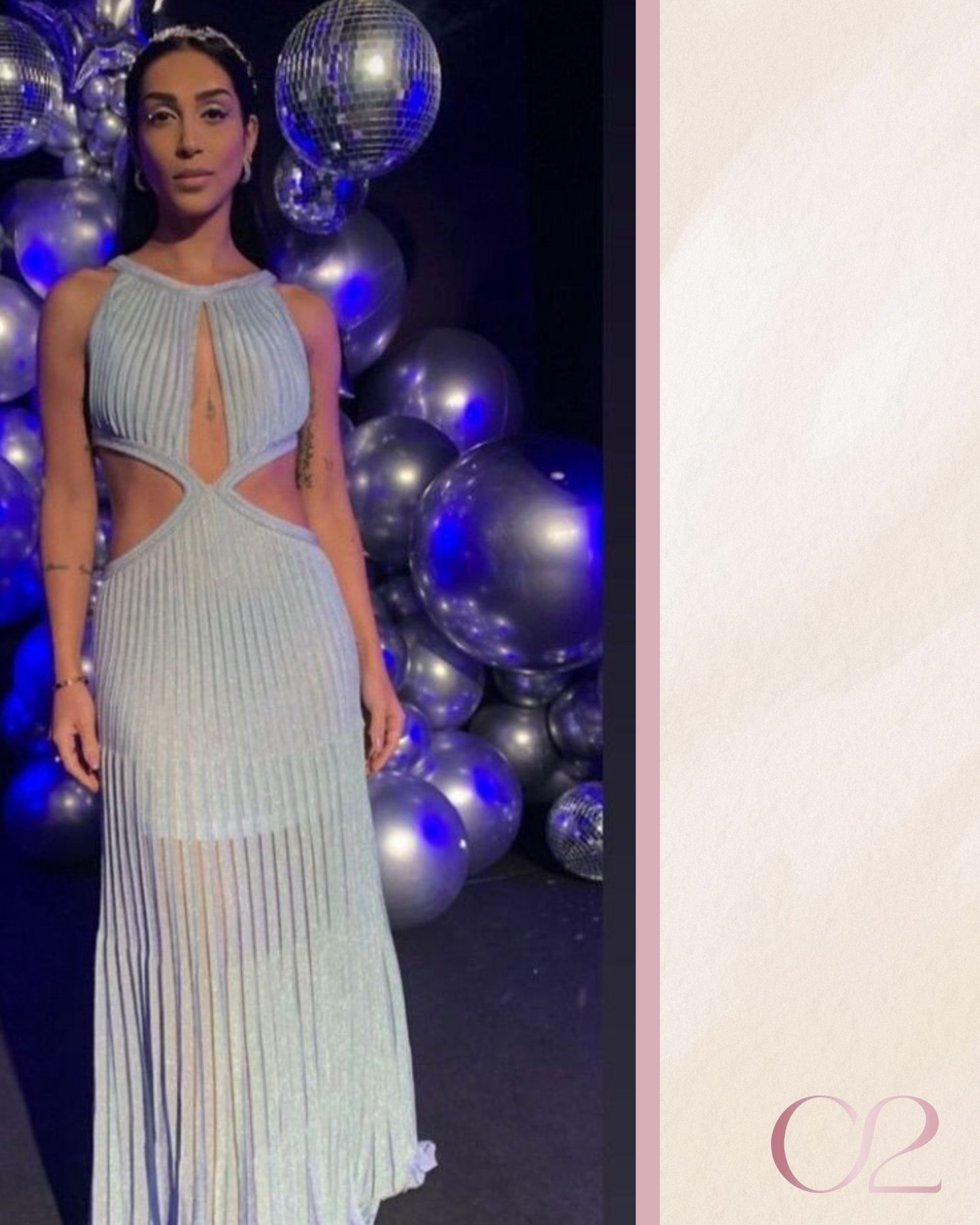 Vestido Bo.Bô Lurex – Verde Menta Claro