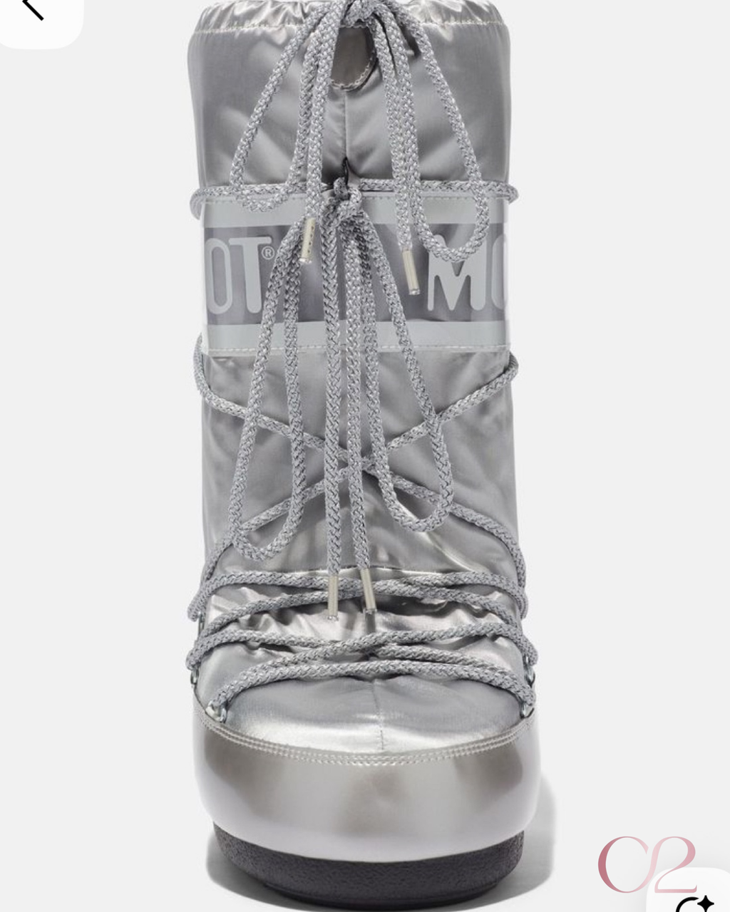 Moon Boot Prata | Cano alto