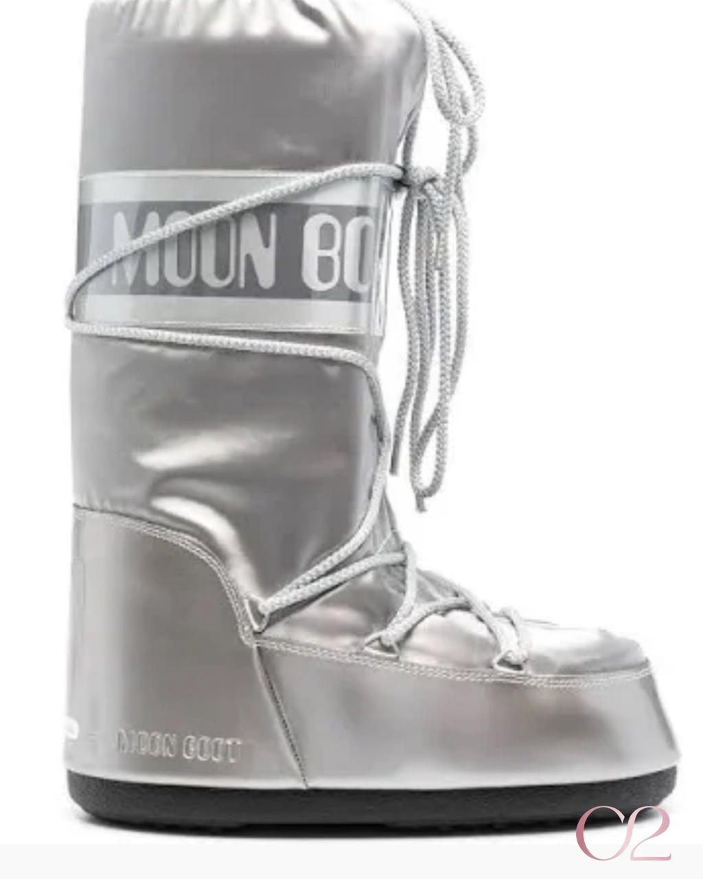 Moon Boot Prata | Cano alto