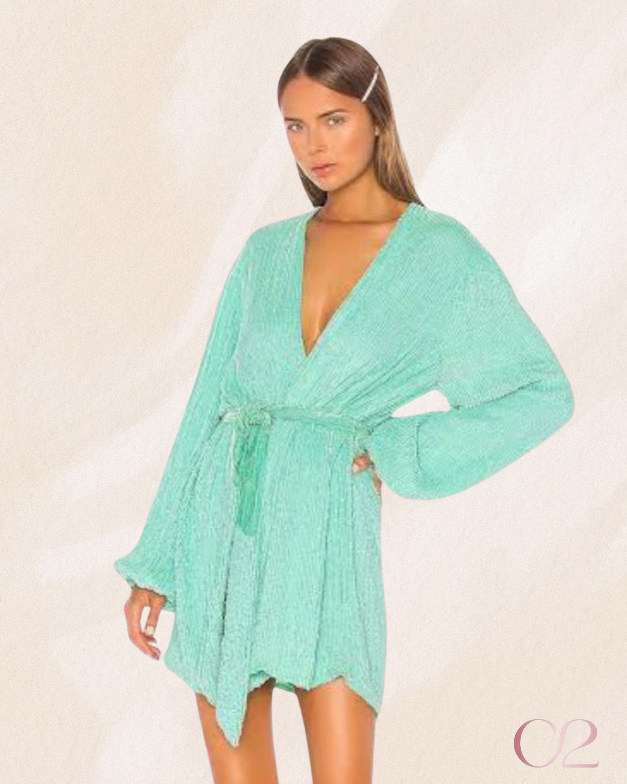 Vestido Retrofete Verde Água
