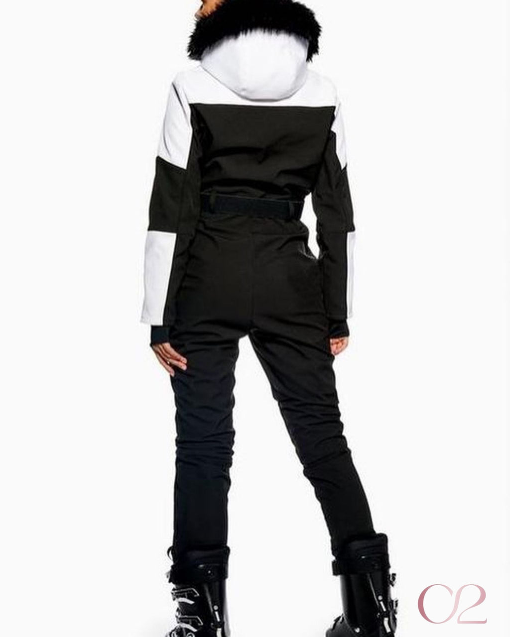 Macacão Ski Topshop Preto e Branco