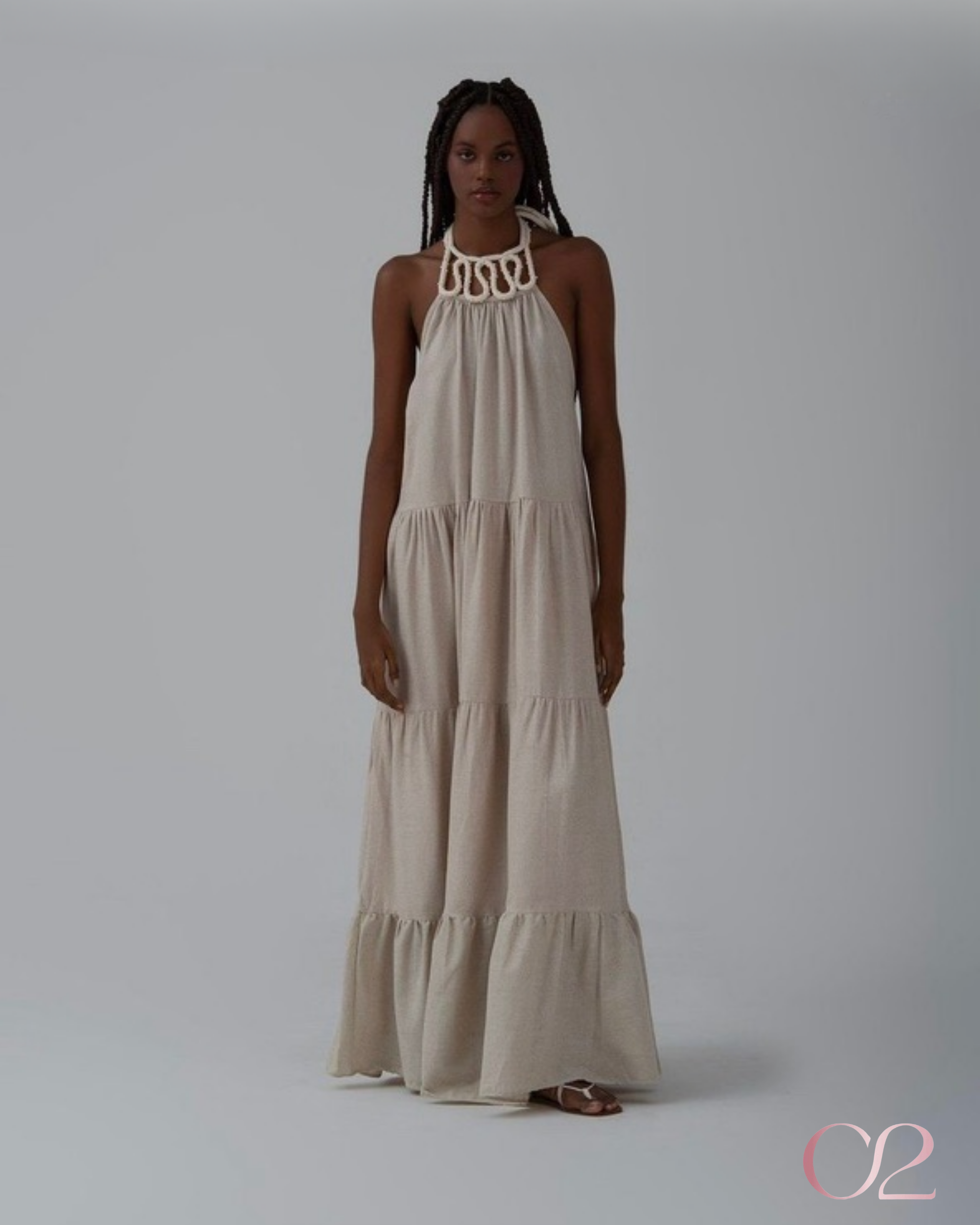 Vestido Longo em Linho