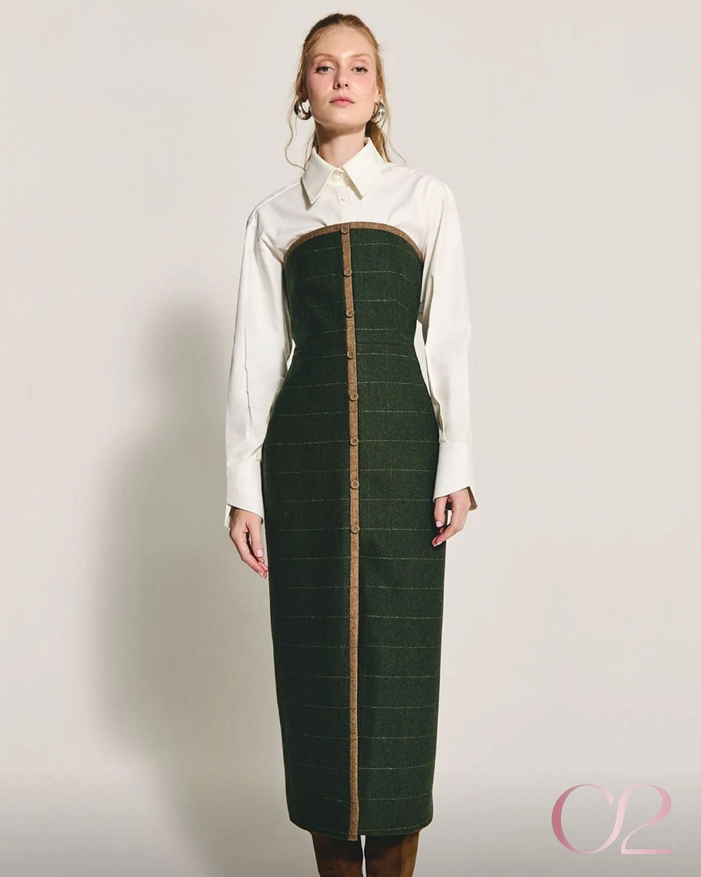 Vestido Verde Leaf byNV