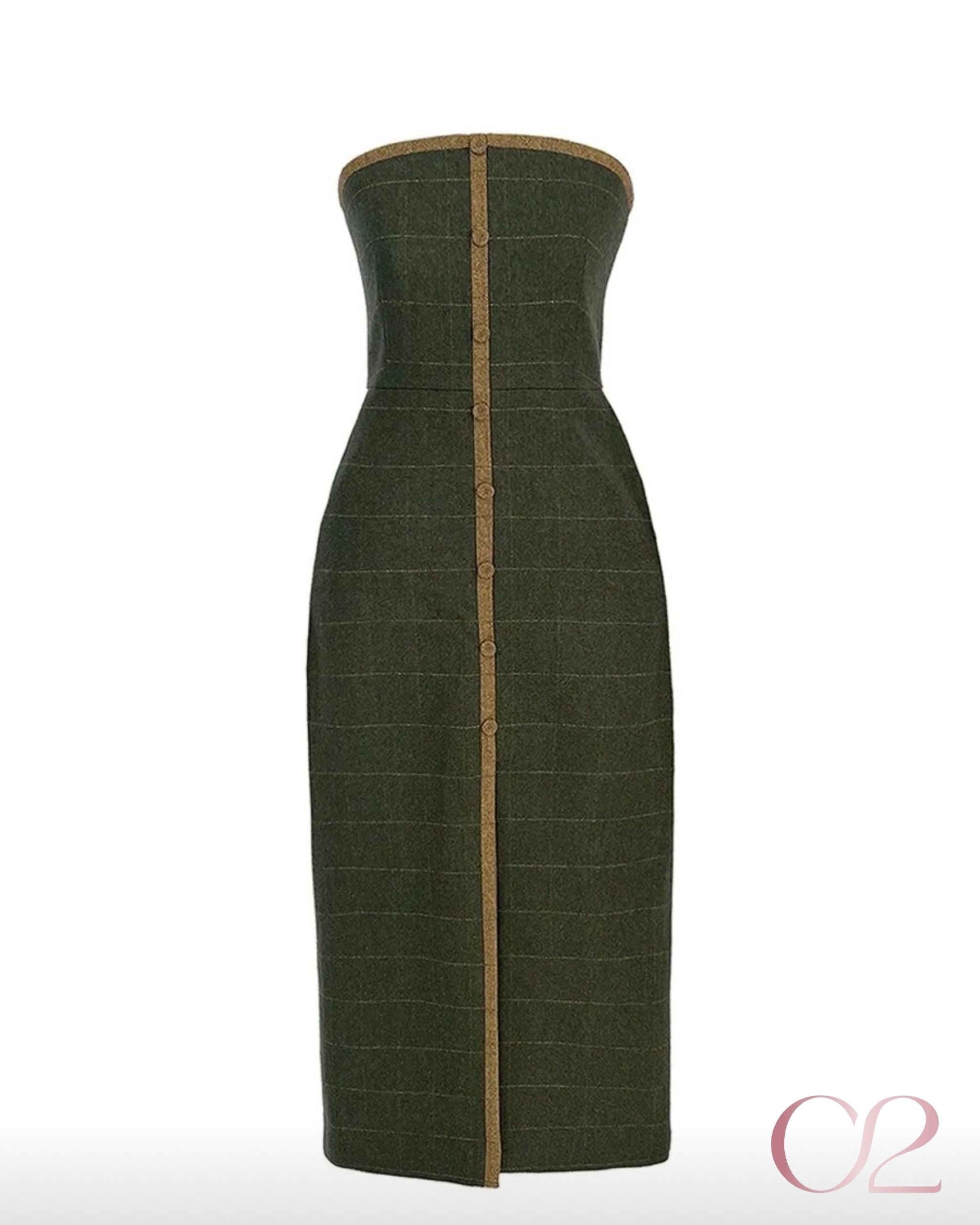 Vestido Verde Leaf byNV