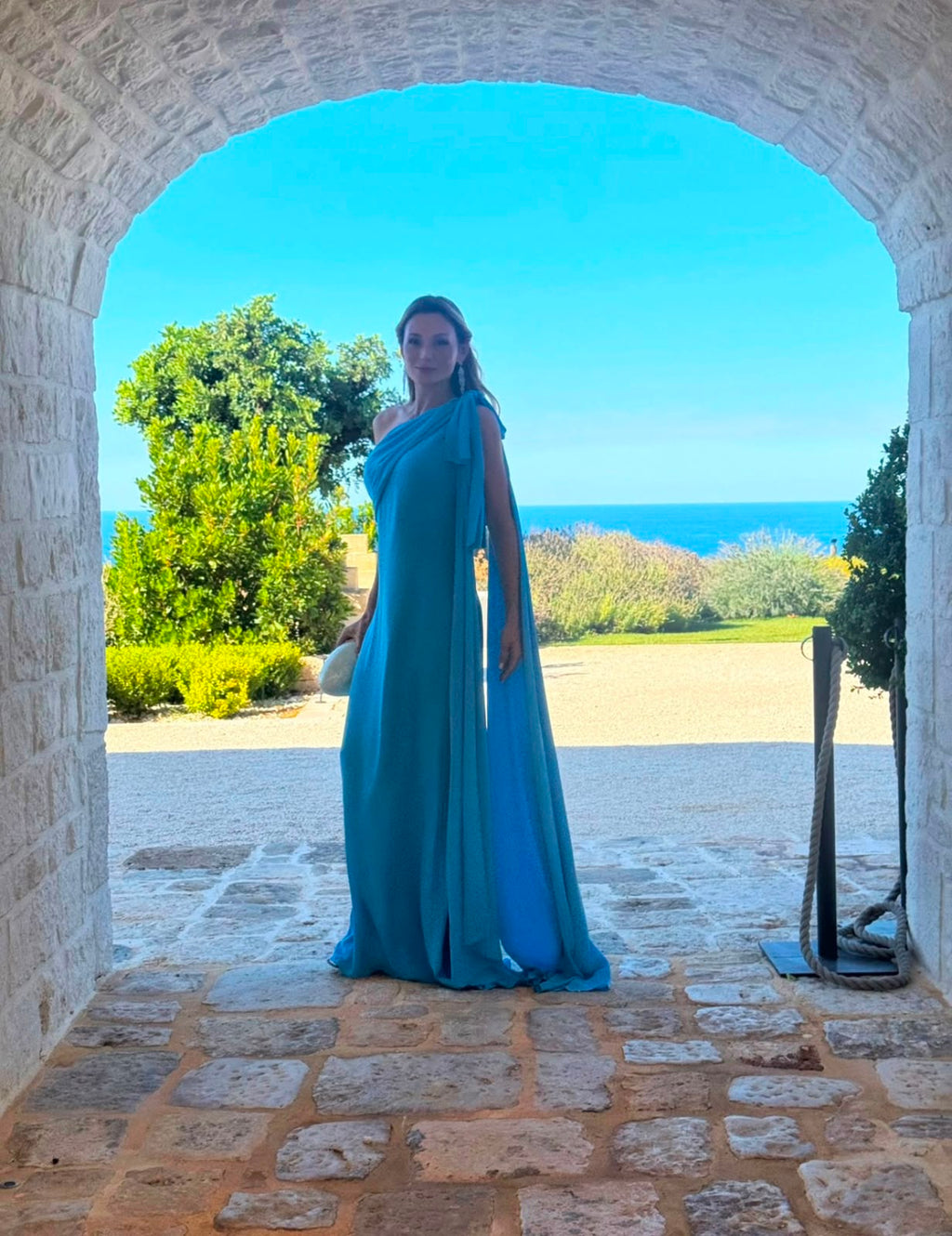 Vestido Longo Azure - Carol Bassi