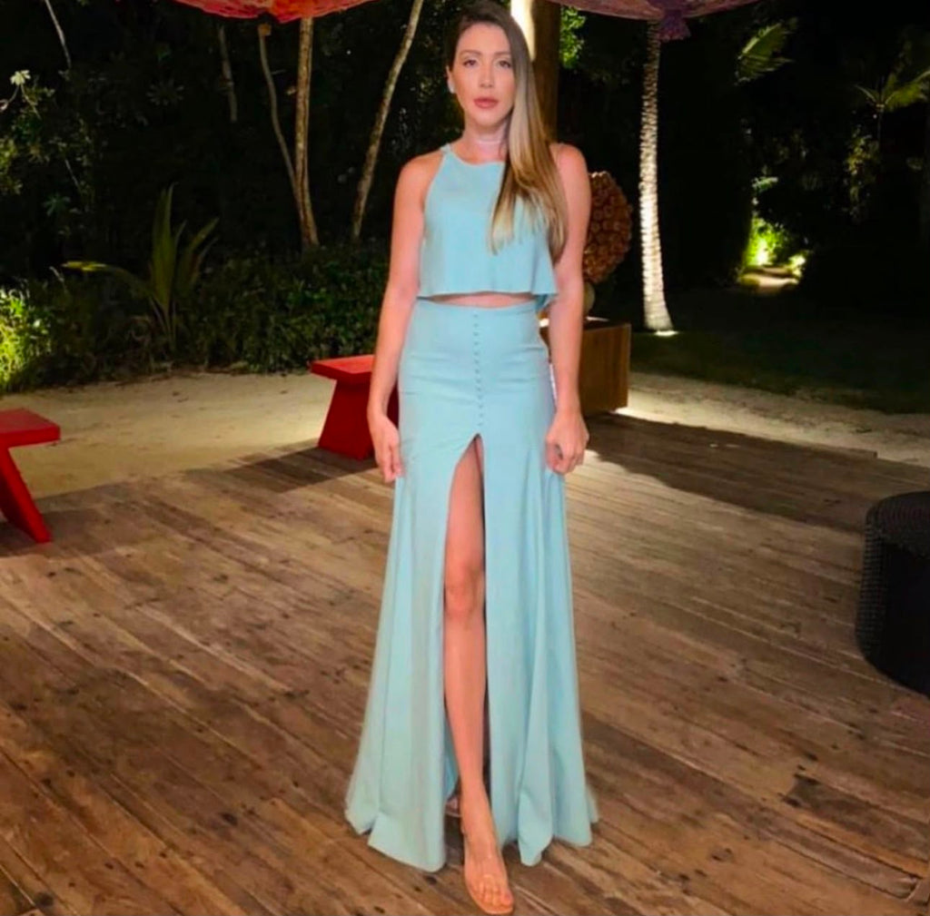 Vestido/Conjunto Verde Água | L'atelie