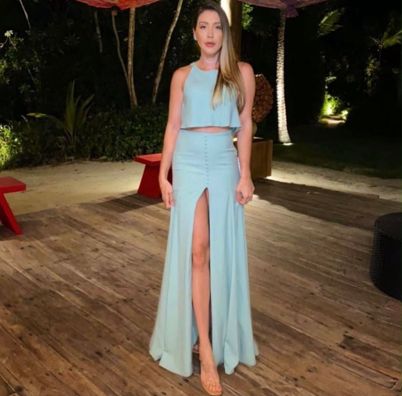 Vestido/Conjunto Verde Água | L'atelie