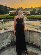 Vestido Noir Plissé
