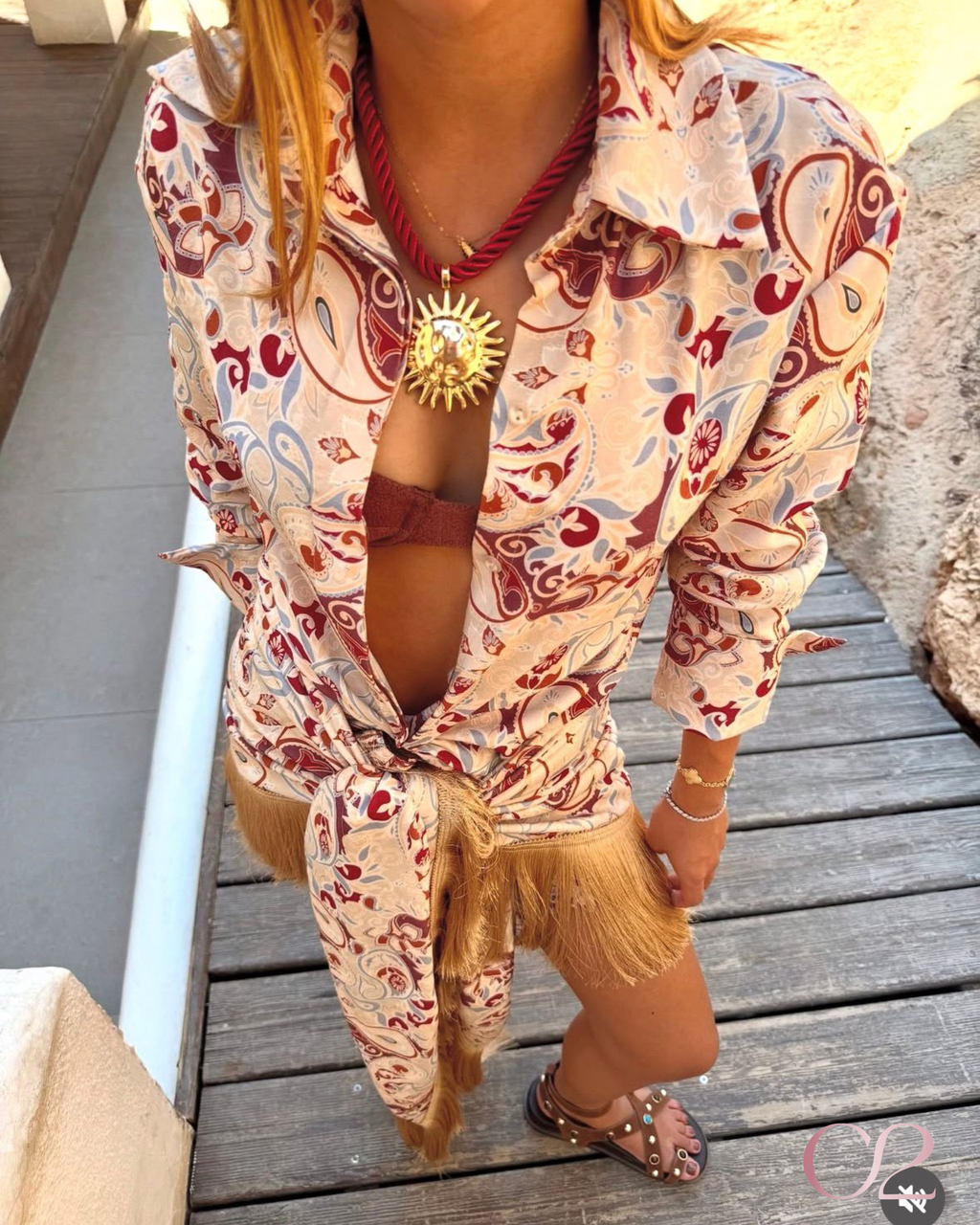 Chemise com Lenço