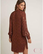 Vestido Bo.bô Bordado | Marrom