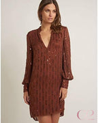 Vestido Bo.bô Bordado | Marrom