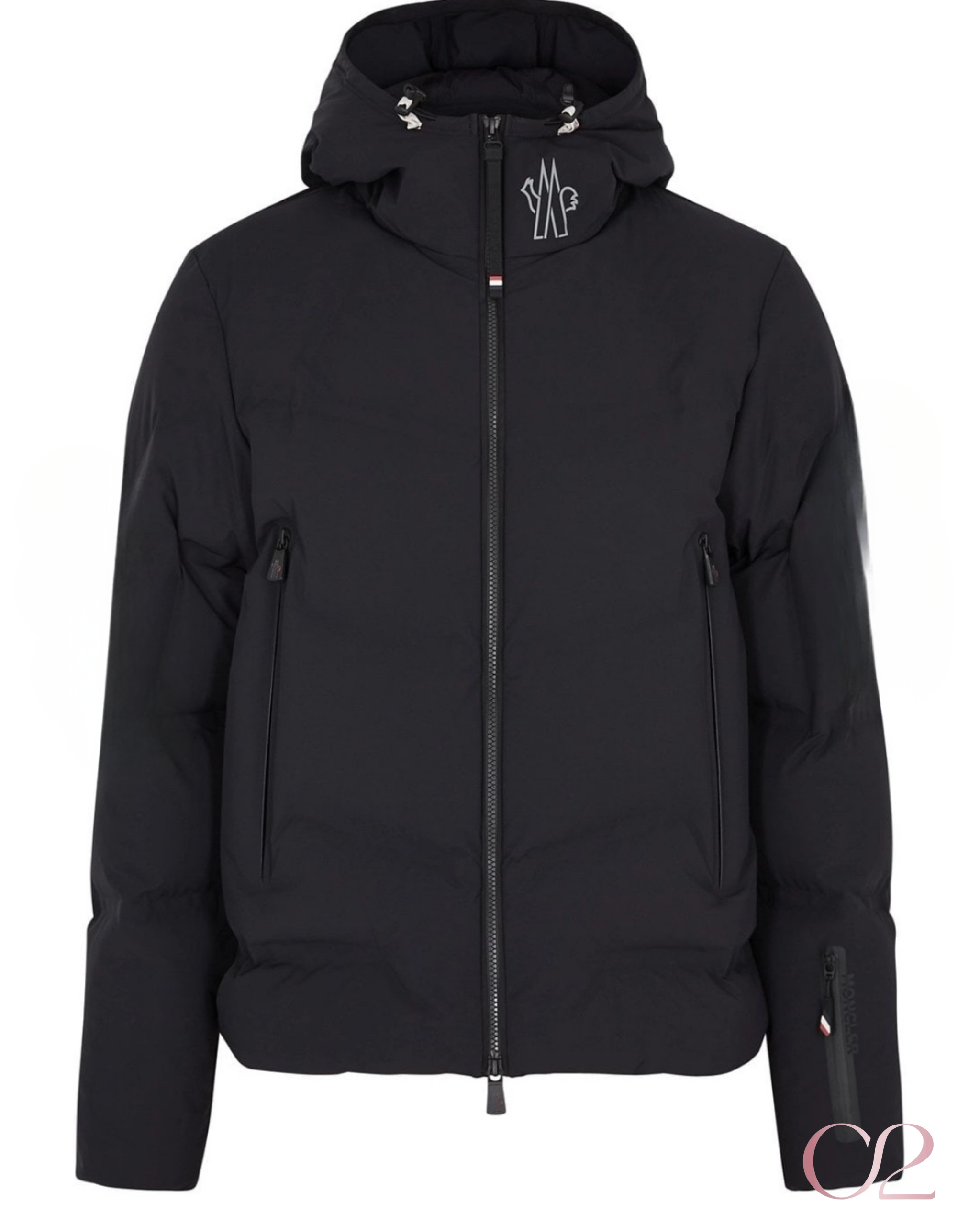 Jaqueta Ski Moncler Preta com Capuz