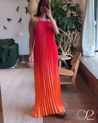 Vestido Plissado Alice - Farm