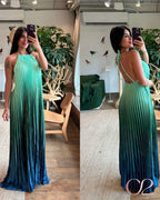 Vestido Plissado Aline - Farm