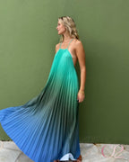 Vestido Plissado Aline - Farm