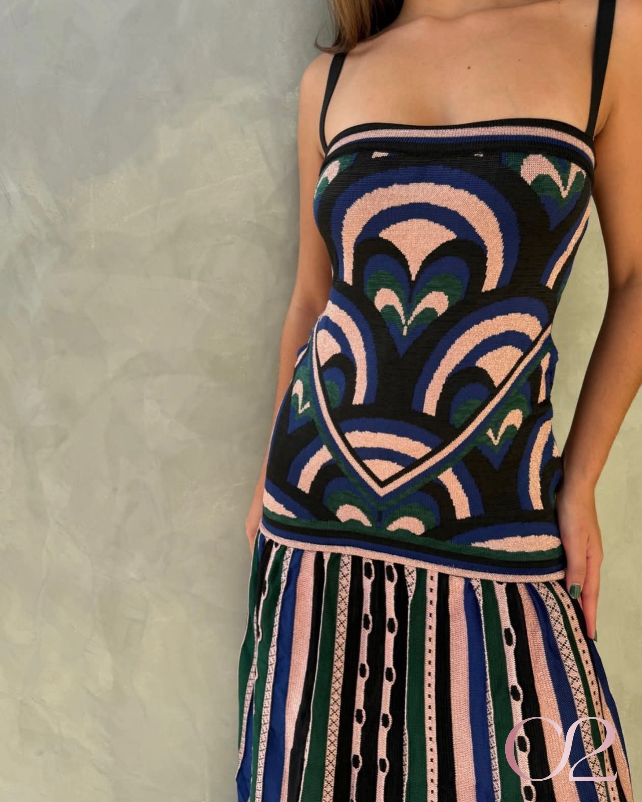 Vestido Tricot Est. Art Déco byNV